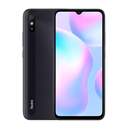 Xiaomi Redmi 9A Smartphone 2Gb Ram 32Gb Rom Teléfono Móvil,Pantalla 6.53” Hd+ Mtk Helio G25 Octa Core Procesador,Dual sim Micro-Sd,13 Mp Cámara Trasera Ai Face Unlock Global Versión (Gris)