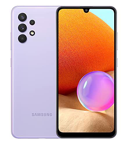 Samsung Galaxy A32 Color Violeta | Smartphone 6.4" FHD+ s-AMOLED con Android 11 | 4 + 128GB de Memoria | Quad-cámara 64MP y Frontal de 20MP | 5.000 mAh y Carga rápida 15W | [Versión española]