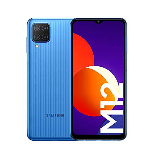 Samsung Galaxy M12 Smartphone Dual SIM Android Teléfono Móvil Azul Claro [Exclusivo de Amazon]