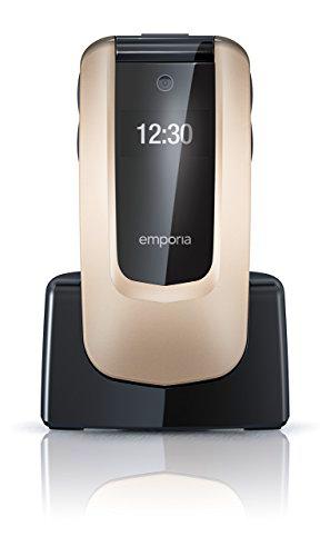 Emporia COMFORT 2.4&quot; 92g Champán - Teléfono móvil (Flip