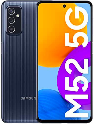 Samsung Galaxy M52 5G Teléfono móvil SIM Gratis Android Smartphone 6GB RAM 128GB Almacenamiento Negro [Exclusivo de Amazon]