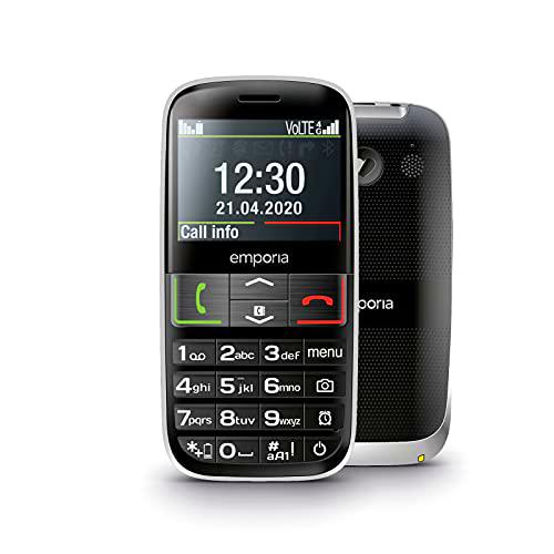 EMPORIA Active V50 2.3" BLUETHOOTH 4G Black Senior Phone