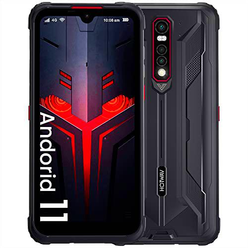 Móvil Resistente 4G Moviles Rugerizados, HOTWAV Cyber 8 Android 11 Movil Indestructible IP68 IP69K,Movil Antigolpes 6.3"HD 8280mAh