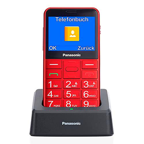 Panasonic KX-TU155 Teléfono Móvil para Personas Mayores (Botón de emergencia SOS
