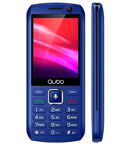 Qubo Teléfono con Teclas Grandes P280 2,8 4G Sistema Kaios Azul