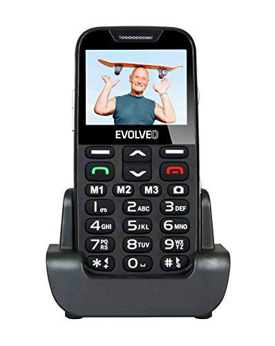Evolveo EasyPhone XD 5,84 cm (2.3") 89 g Negro Teléfono para personas mayores