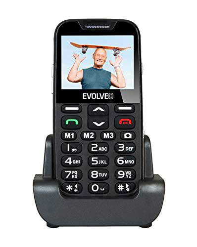 Evolveo EasyPhone XD 5,84 cm (2.3&quot;) 89 g Negro Teléfono para personas mayores
