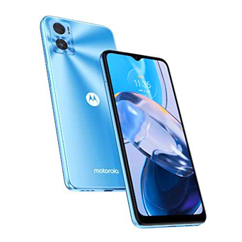 Motorola Moto E 22 16.5 cm (6.5) Hybrid Dual SIM Android 12 4G USB Type-C 3 GB 32 GB 4020 mAh Blue