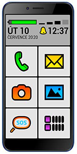ALIGATOR Teléfono móvil para Personas Mayores AZAS5550SENBE con Pantalla de 5,5&quot; qHD IPS 18:9 a Color