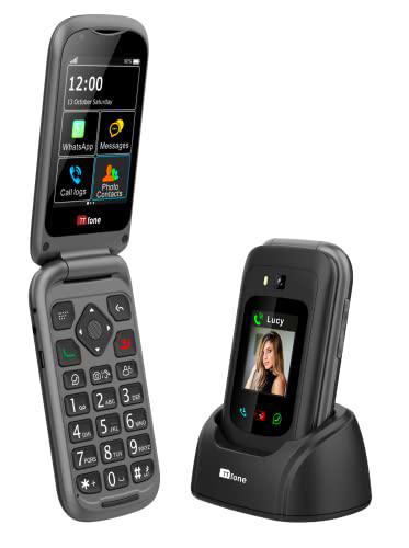 TTfone TT970 Whatsapp 4G Pantalla Táctil Teléfono de tapita y Botones Grandes