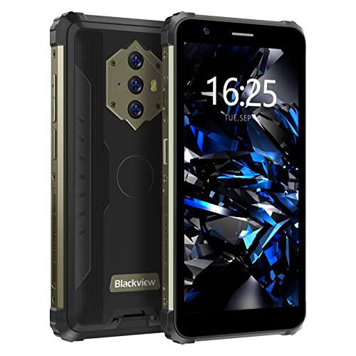 Blackview Móvil Resistente BV6600E, Android 11 Batería 8580 mAh Impermeable IP68 Movil Irrompible 4+32GB (SD 128GB) Octa-Core Telefono Movil Robusto 5,7" HD+ 13MP+5MP 4G Dual SIM GPS