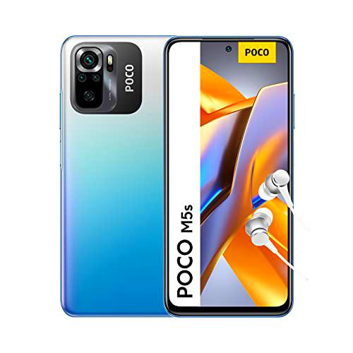 POCO M5s - Smartphone de 4+64GB, Pantalla de 6.43” FHD+ AMOLED DotDisplay