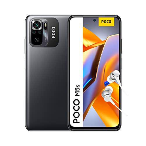 POCO M5s - Smartphone de 4+64GB, Pantalla de 6.43” FHD+ AMOLED DotDisplay