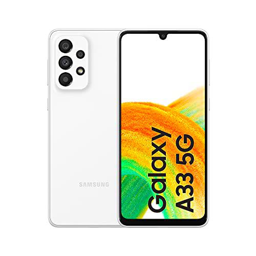 SAMSUNG Galaxy A33 5G SM-A336B 16,3 cm (6.4") Ranura híbrida Dual SIM Android 12 USB Tipo C 6 GB 128 GB 5000 mAh Blanco