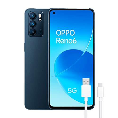 OPPO Reno 6 5G Black - Pantalla 6.43" AMOLED FHD 90Hz
