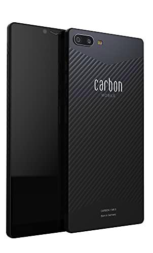 Carbon Mobile, Carbon 1 MK II Smartphone 6" AMOLED Display 256GB Android 10 Fibra de Carbono Negro Mate