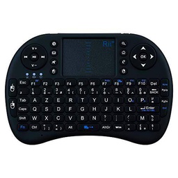 Mini Teclado Bluetooth para Motorola One Vision Smartphone inalámbrico AZERTY Recargable (Negro)