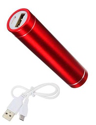 Shot Case Cargador Externo para ONEPLUS 7 Universal Power Bank 2600mAh con Cable USB/Mirco USB de Emergencia Teléfono (Rojo)