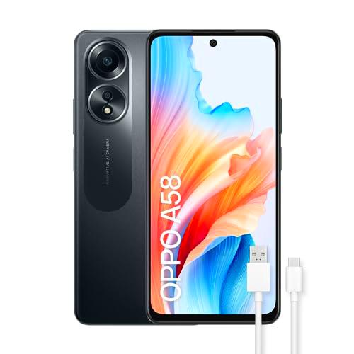 OPPO A58 - Smartphone Libre, 6GB+128GB, Pantalla OLED 6.7"